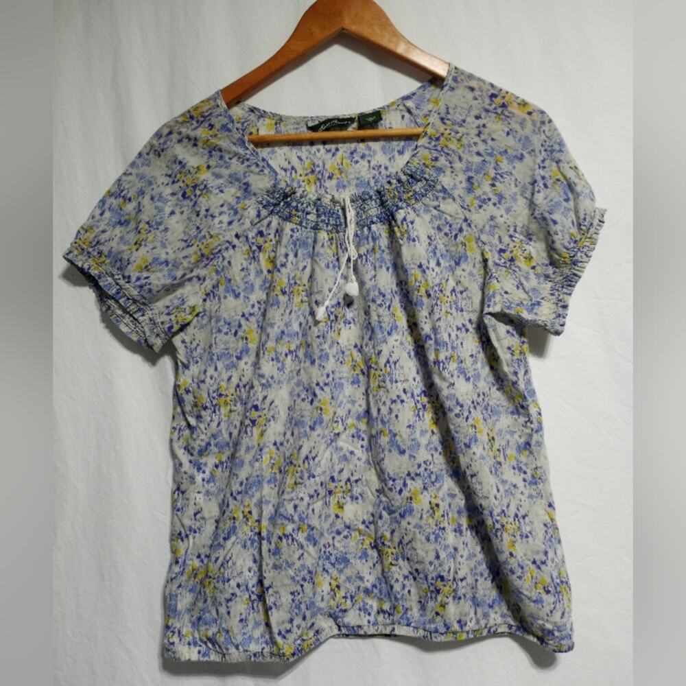 Eddie Bauer Woman's Blue & Purple Large Blouse